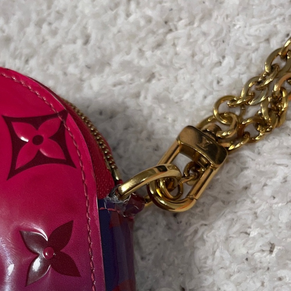 Louis Vuitton Vernis Patent Porte Monnaie Wallet Coeur Sunrise - Picture 6 of 14